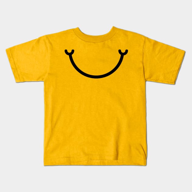 Smiley smile mouth Kids T-Shirt by youokpun